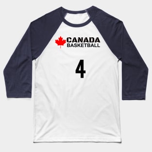 Canada Basketball Number 4 T-Shirt Design Gift Idea Baseball T-Shirt